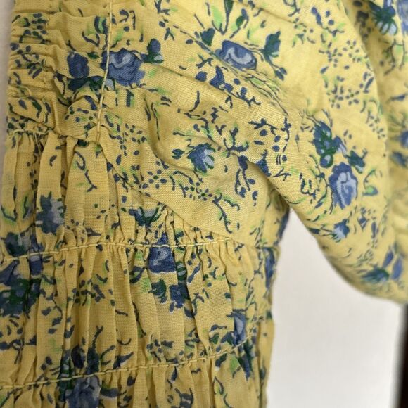 Urban Outfitters Floral Boho Crop Top 100% Cotton Size Small - Picture 2 of 9